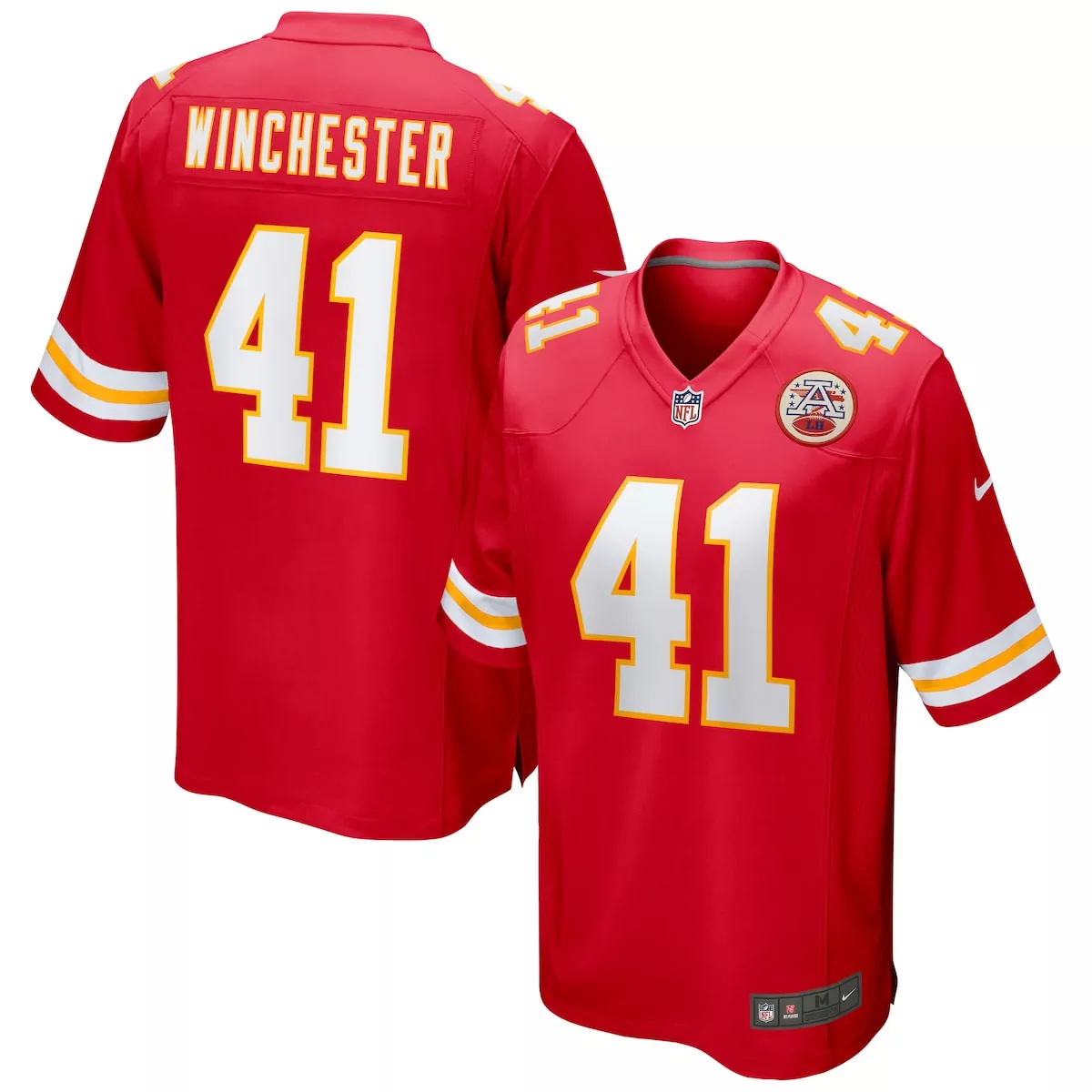 kansas city chiefs james winchester red game jersey gc7