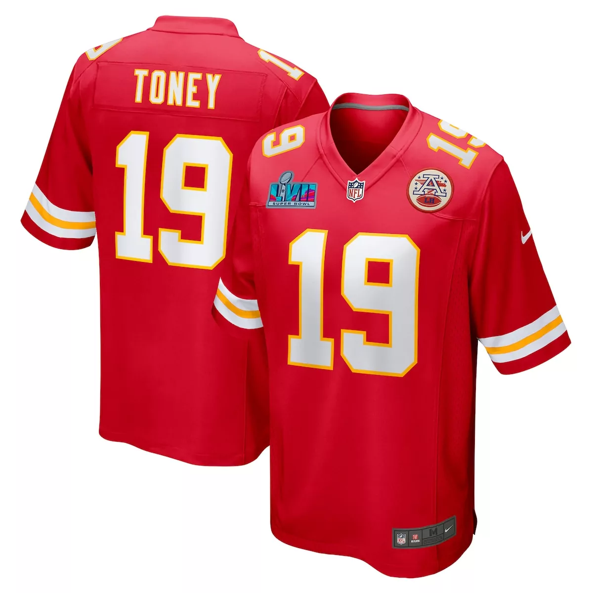 kansas city chiefs kadarius toney red game player jersey sry