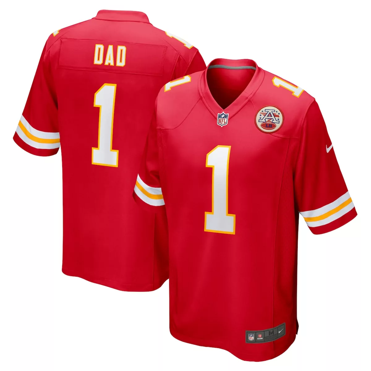 kansas city chiefs number 1 bride red game jersey