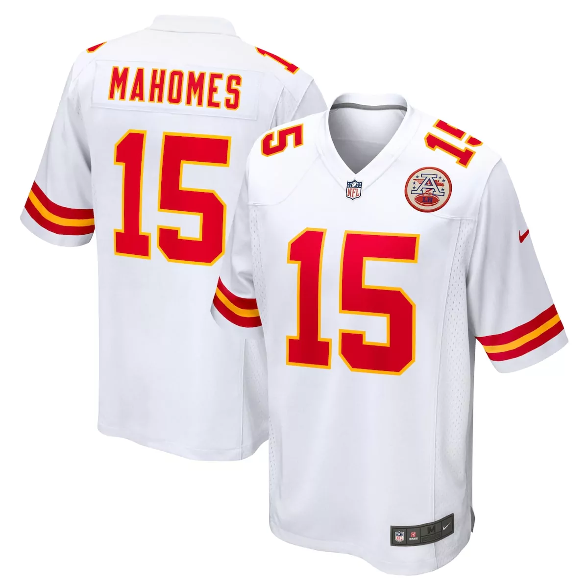 kansas city chiefs patrick mahomes tundra white super bowl lix fashion game jersey