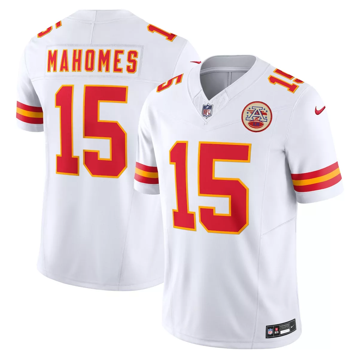 kansas city chiefs patrick mahomes tundra white super bowl lix fashion game jersey