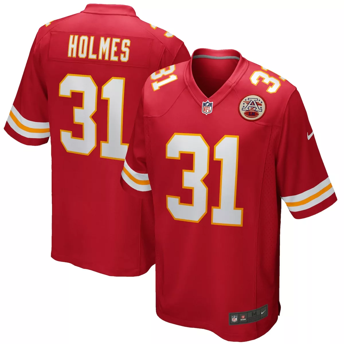 kansas city chiefs priest holmes red game retired player jersey cxj