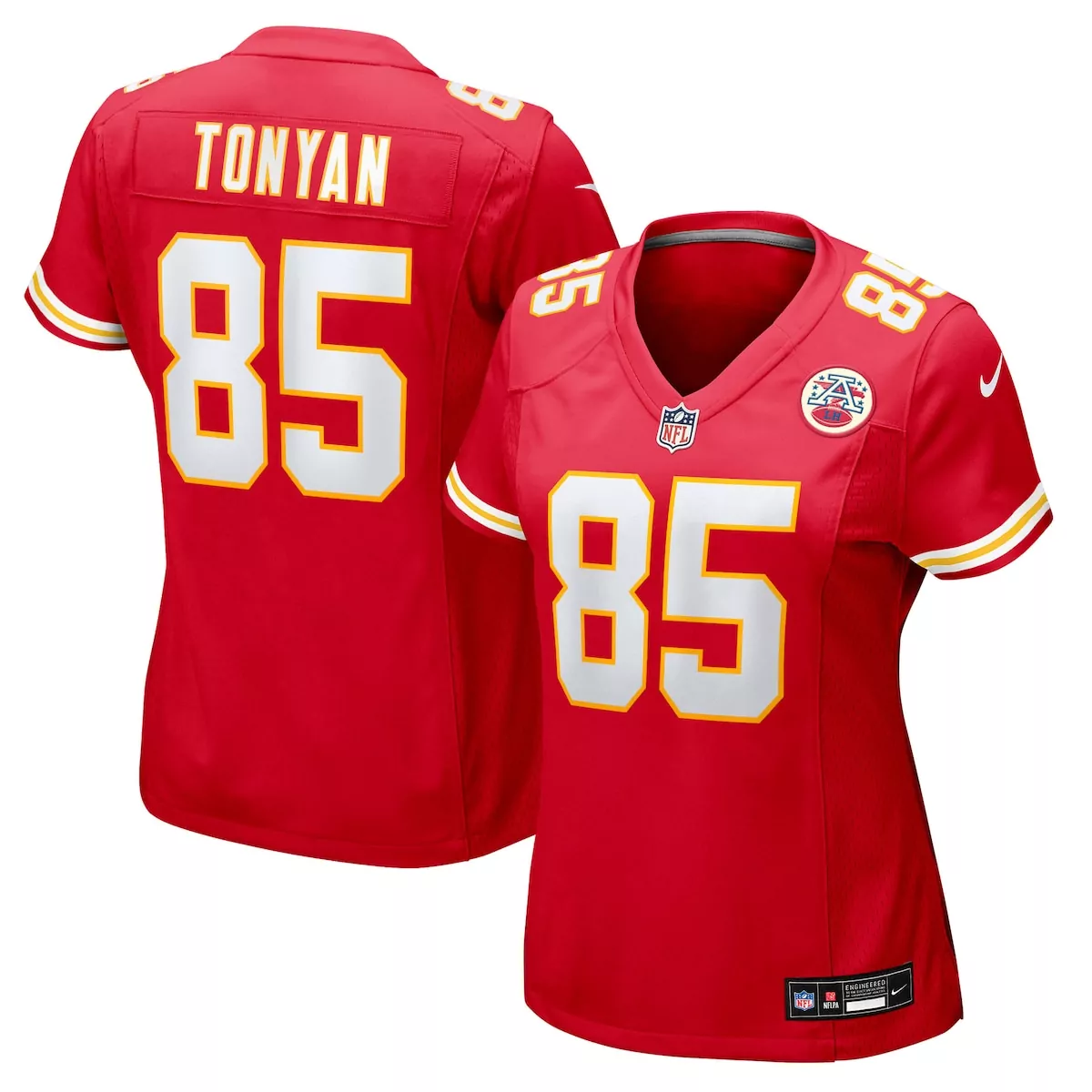 kansas city chiefs robert tonyan red team game jersey