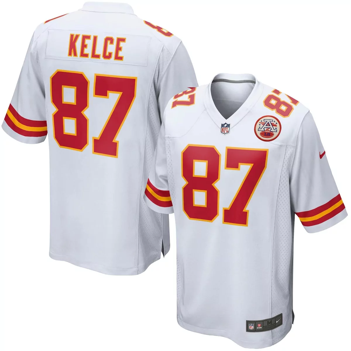 kansas city chiefs travis kelce red player jersey