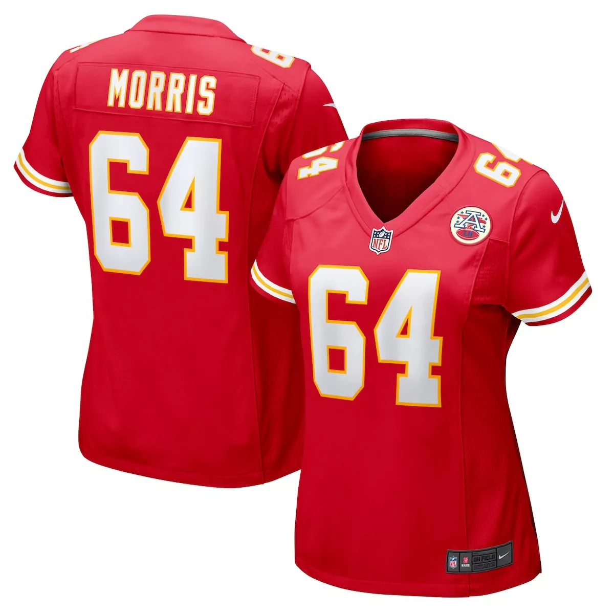 kansas city chiefs wanya morris red game jersey w64