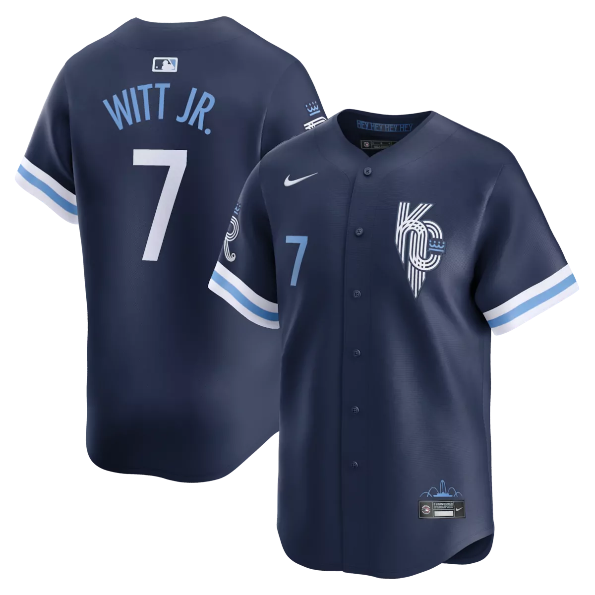 kansas city royals bobby witt jr light blue alternate player jersey