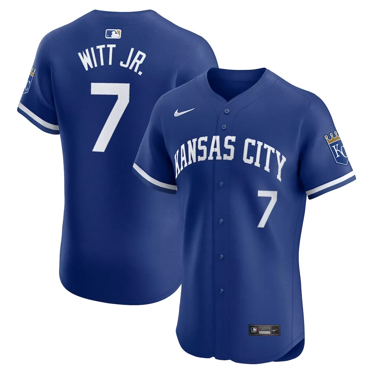 kansas city royals bobby witt jr royal alternate elite player jersey