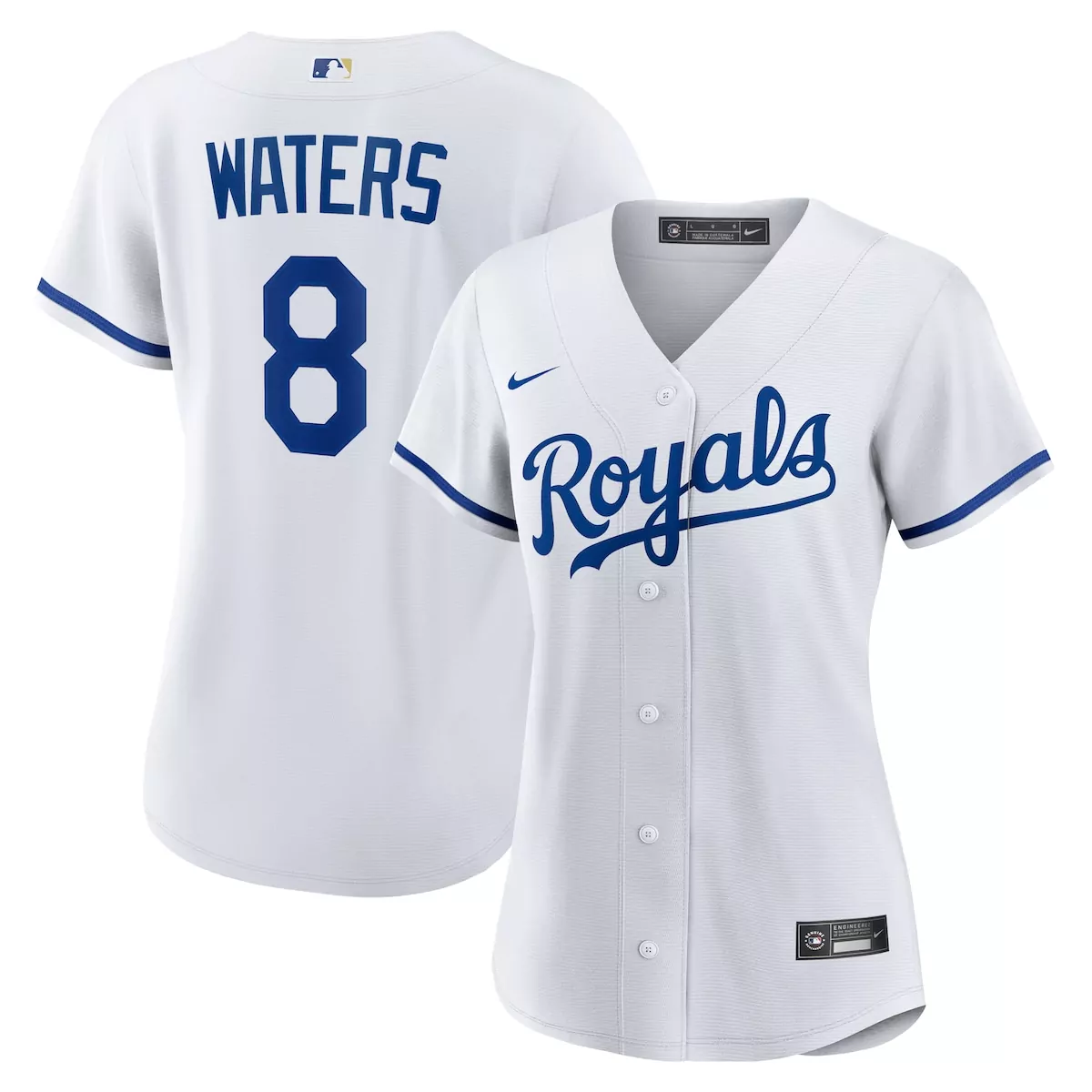 kansas city royals white home team jersey