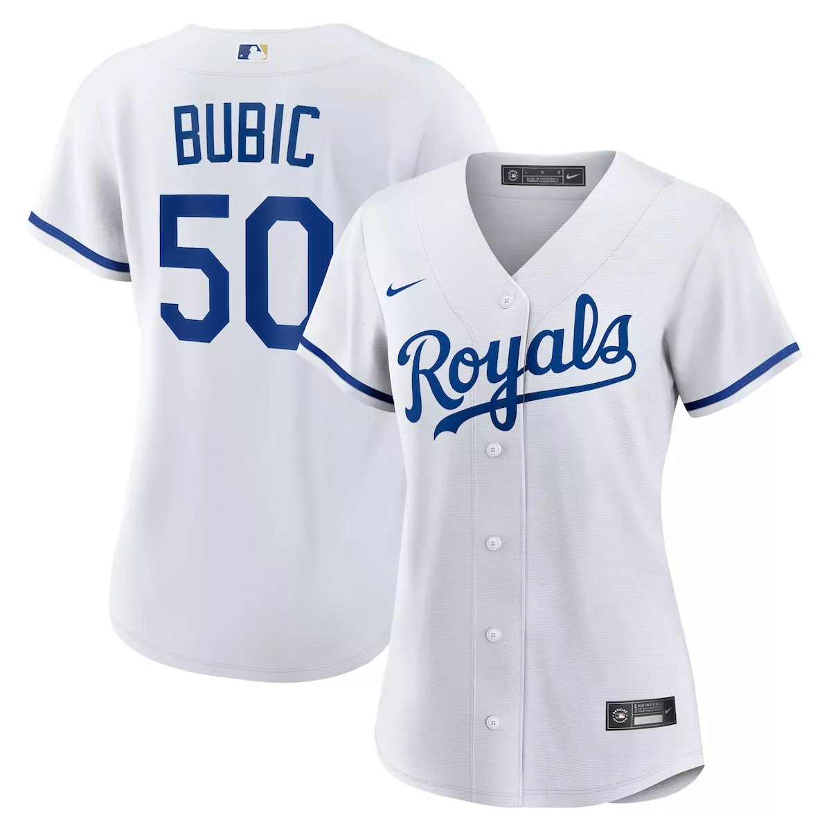 kansas city royals kris bubic white home jersey cyo