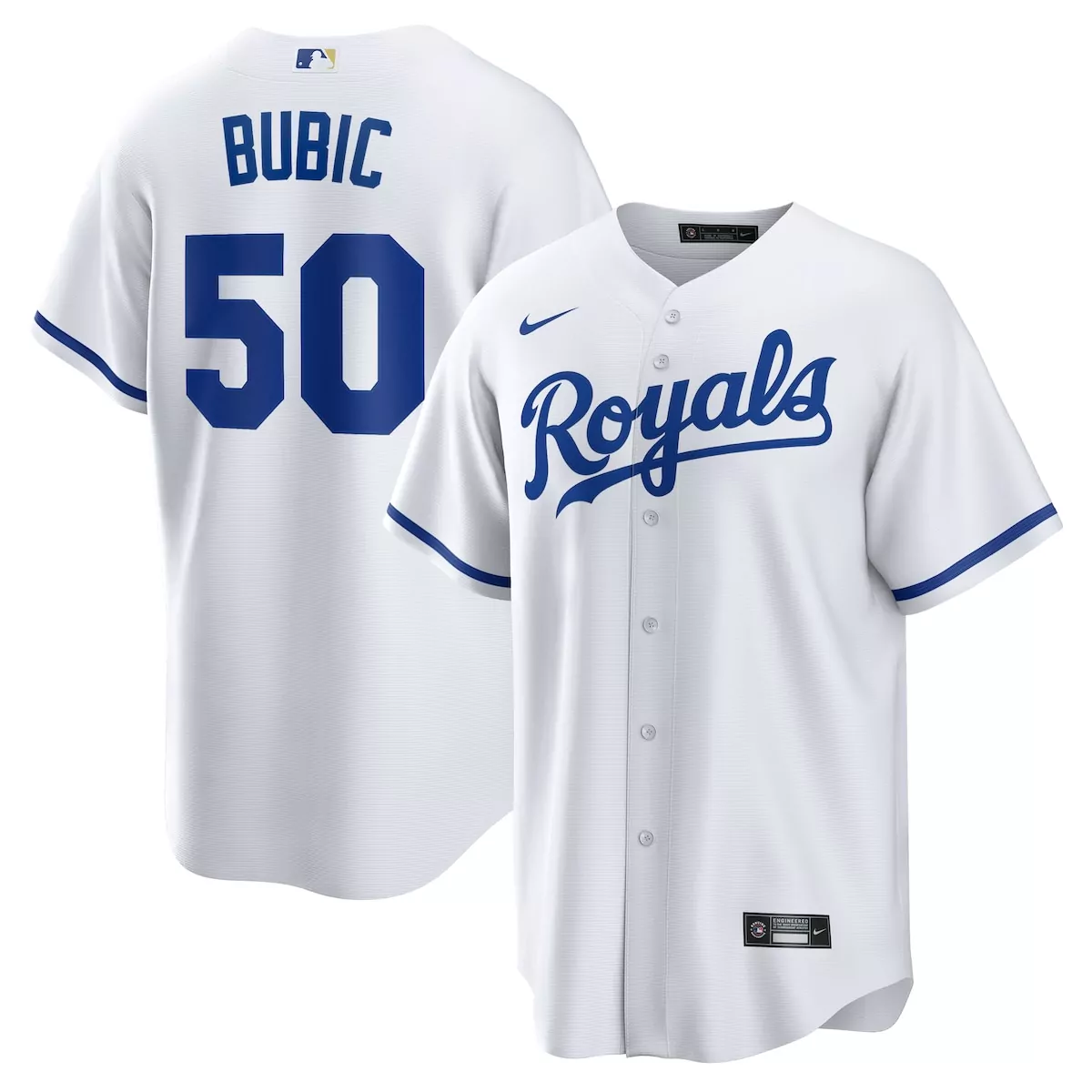 kansas city royals kris bubic white home jersey cyo