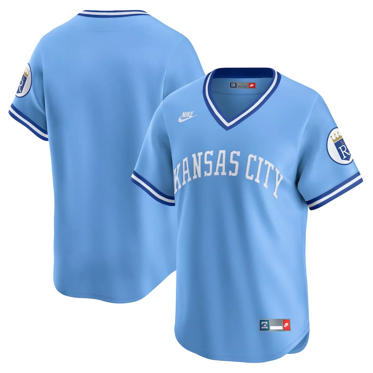 kansas city royals light blue cooperstown collection limited jersey