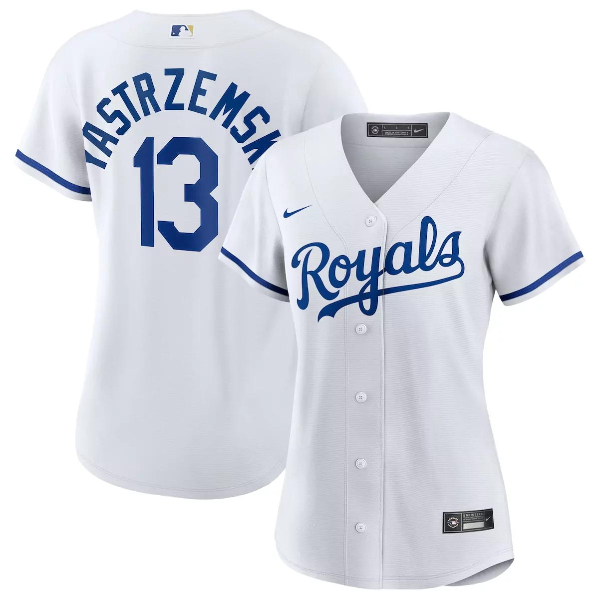 kansas city royals mike yastrzemski white home jersey fyt