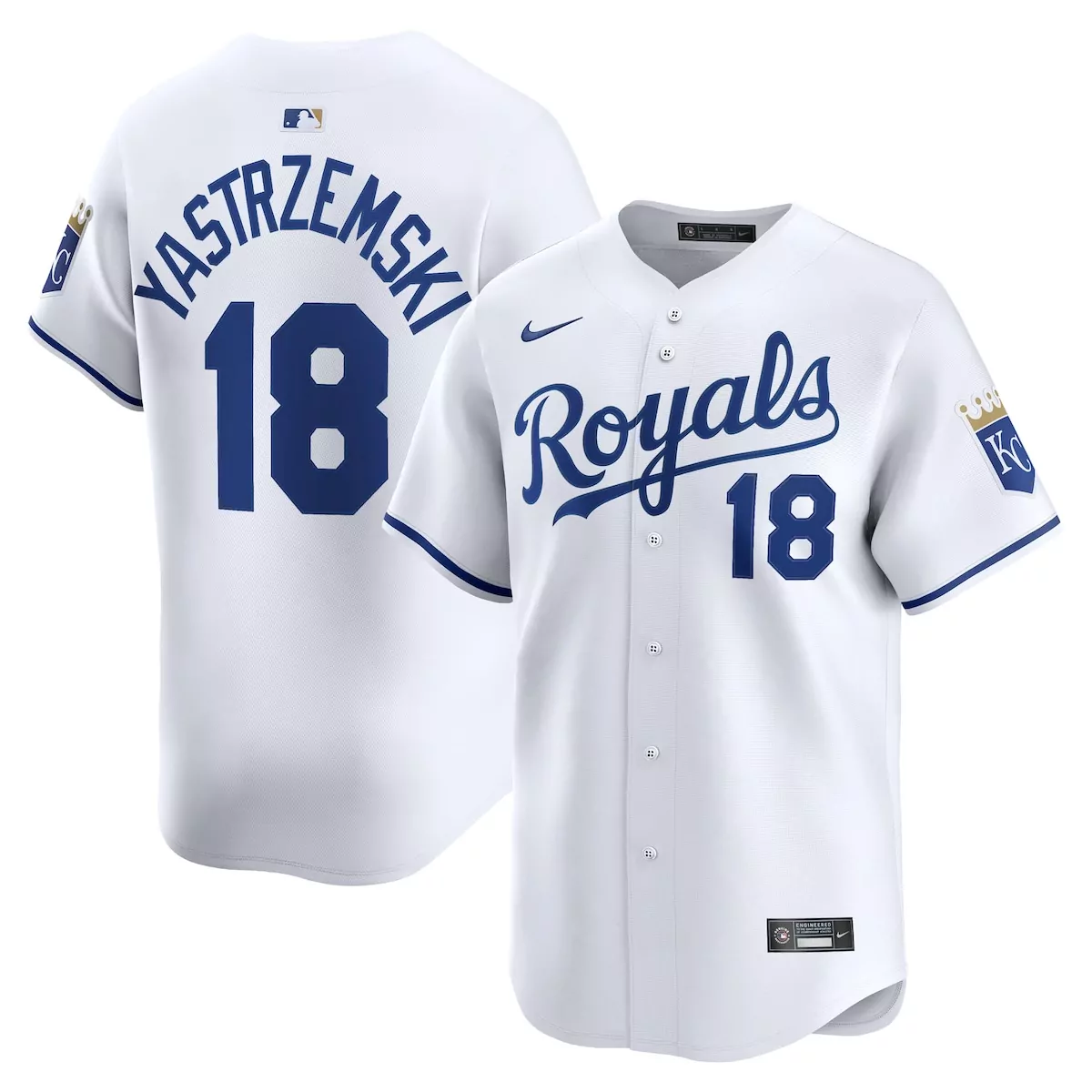 kansas city royals mike yastrzemski white home jersey fyt