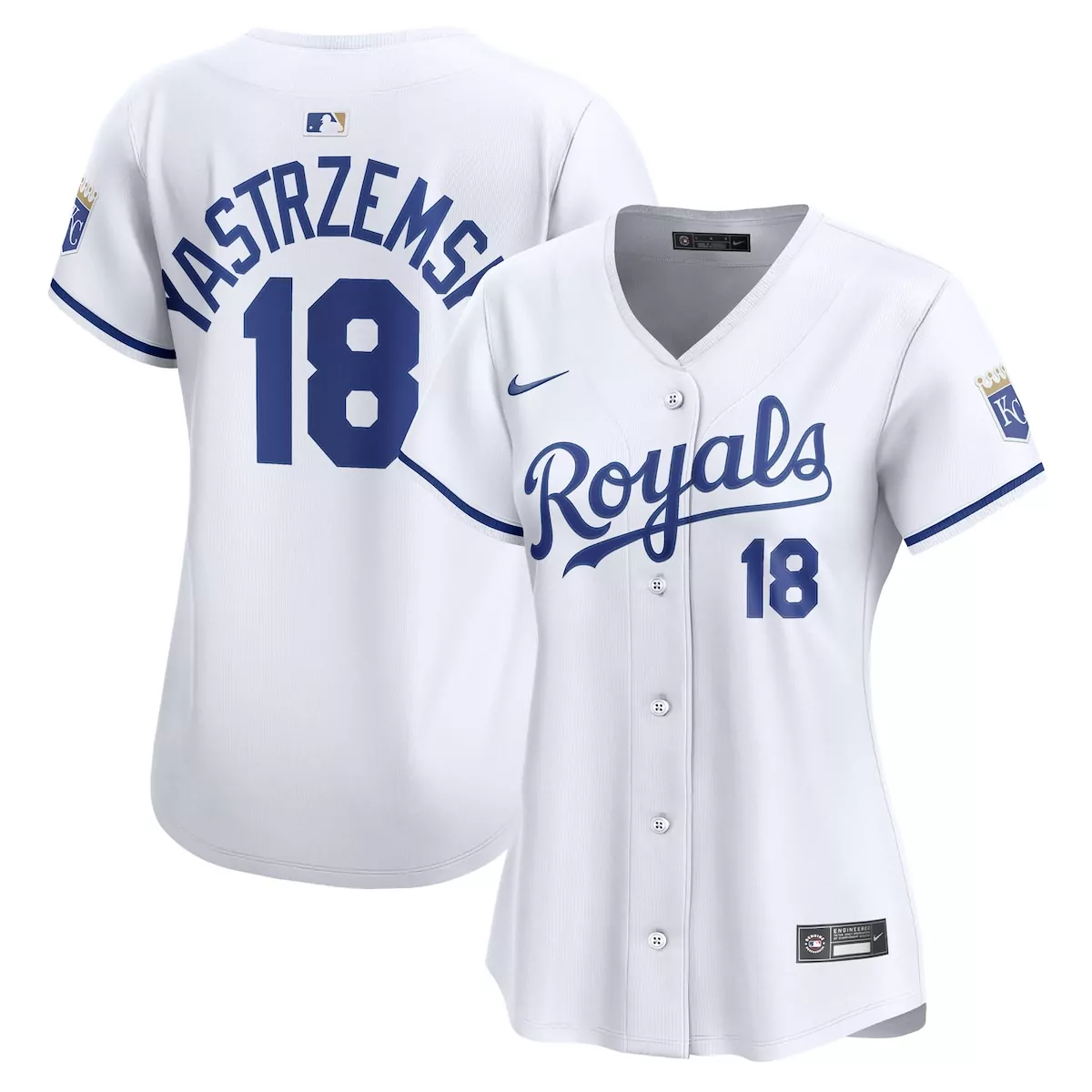 kansas city royals mike yastrzemski white home jersey fyt