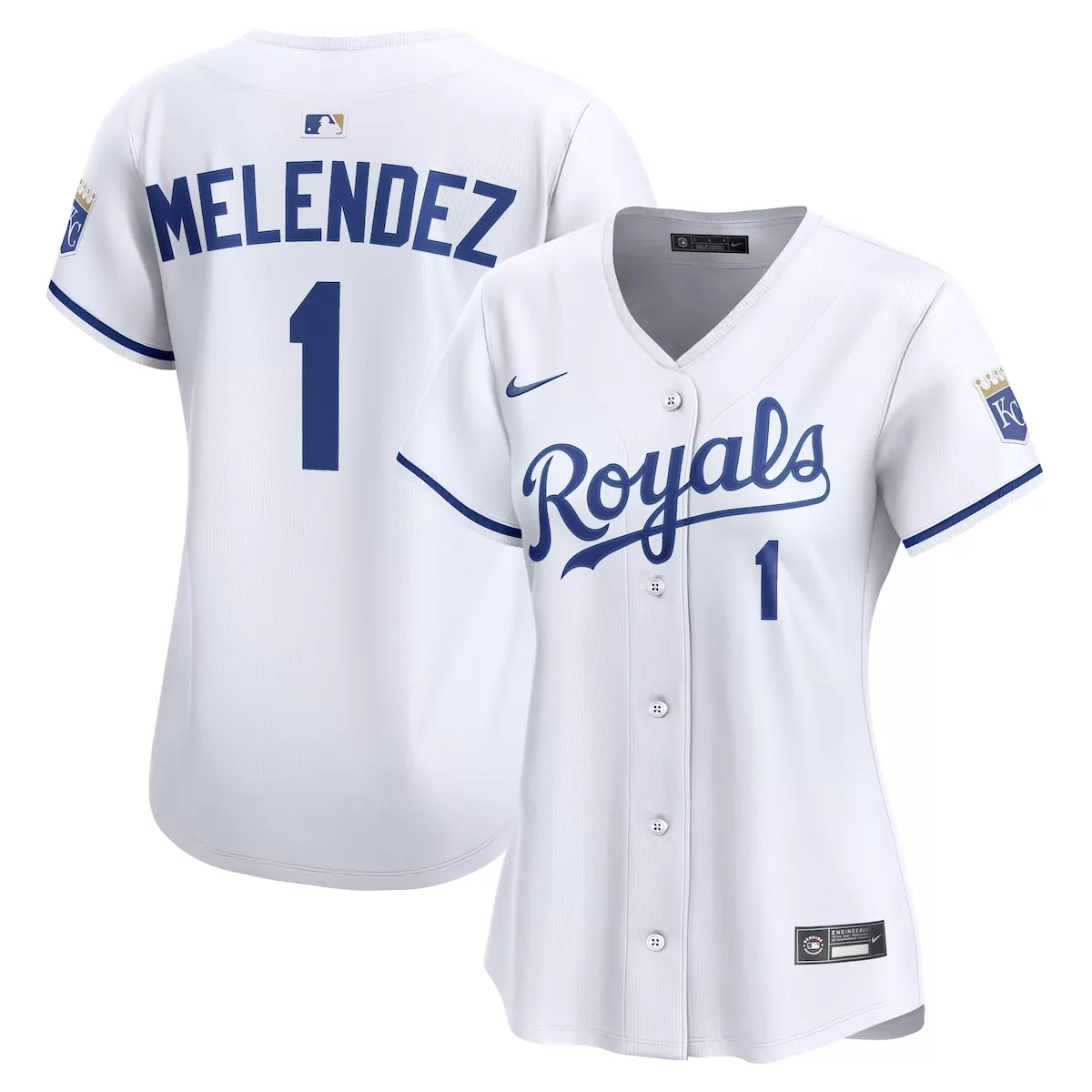 kansas city royals mj melendez white home limited player jersey b8h