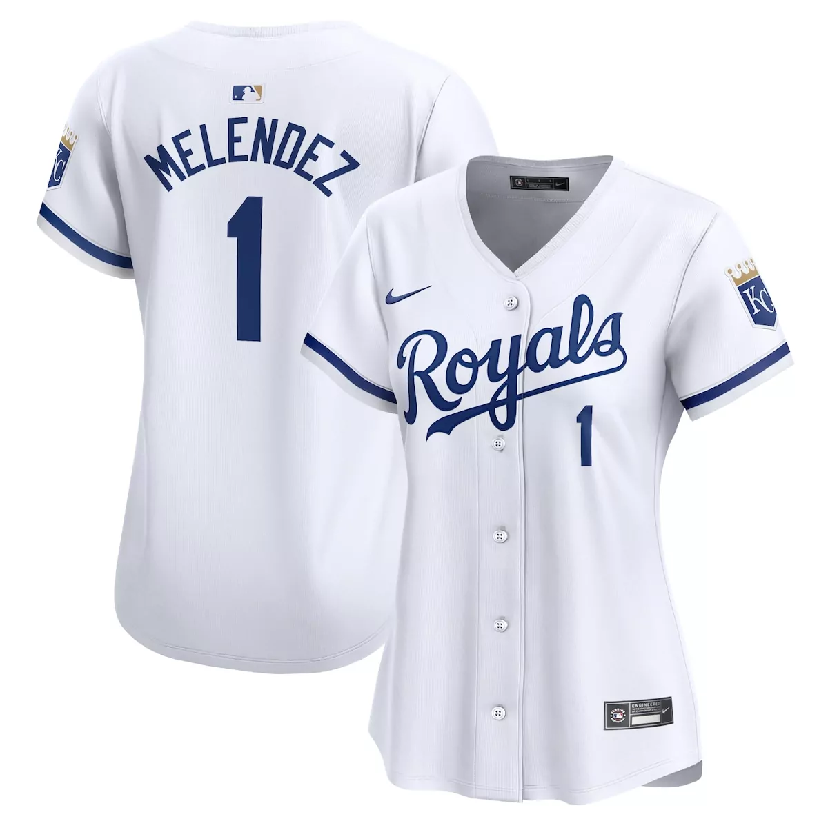 kansas city royals mj melendez white home limited player jersey b8h