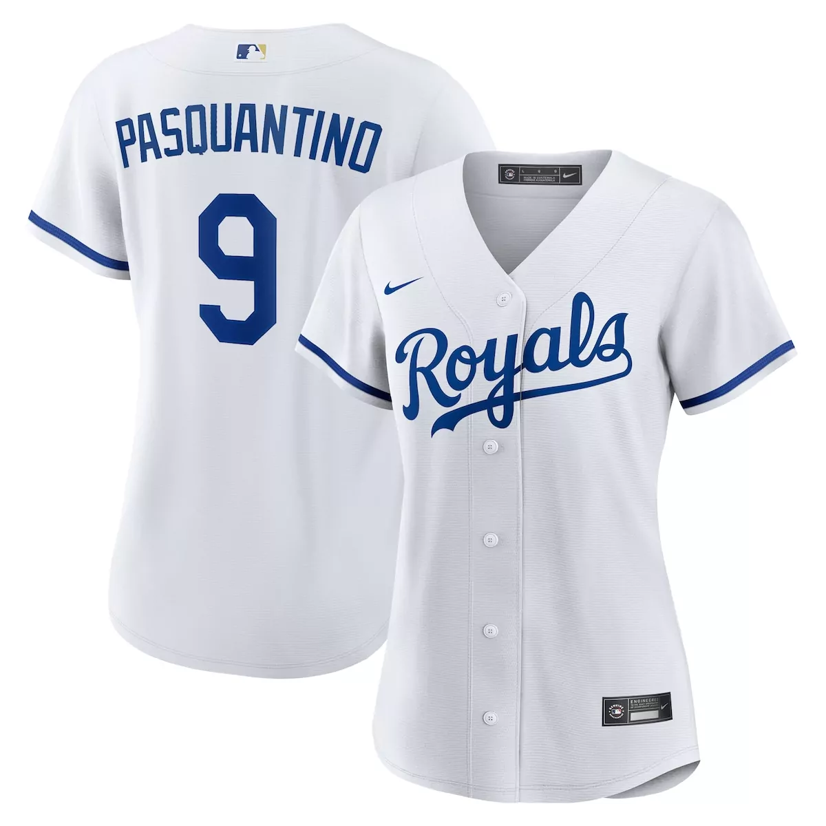 kansas city royals vinnie pasquantino white home jersey l01
