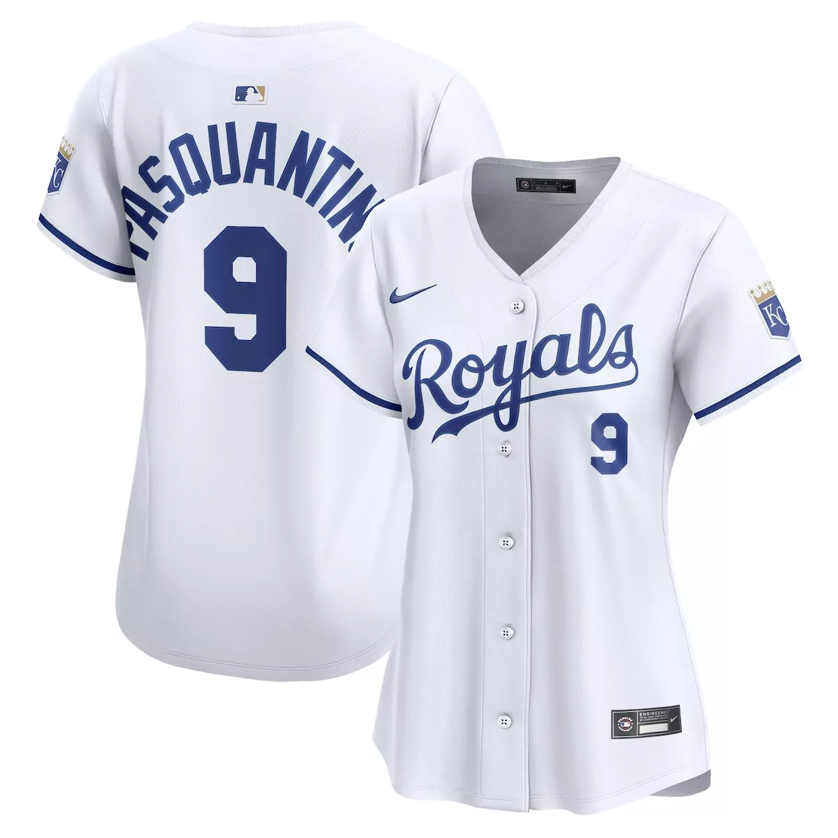 kansas city royals vinnie pasquantino white home jersey l01