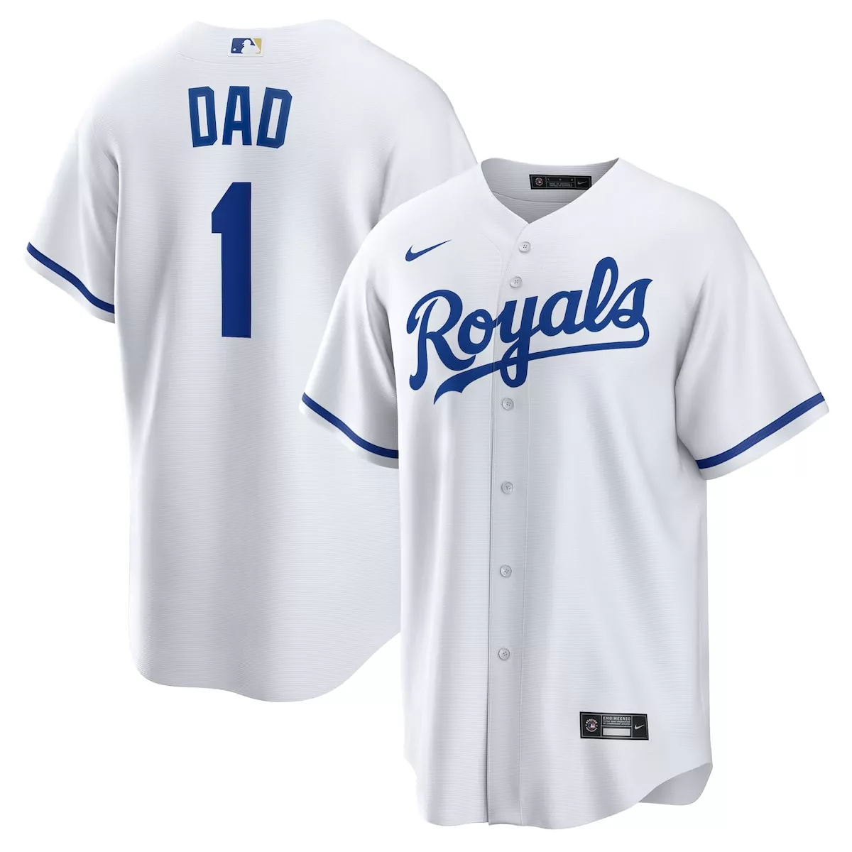 kansas city royals white 1 bride home jersey