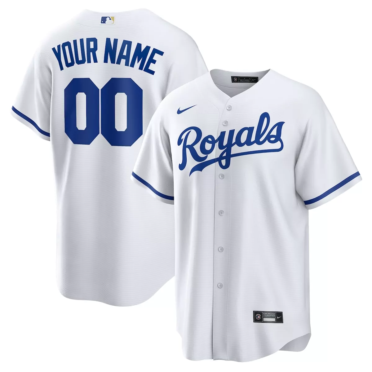 kansas city royals white custom jersey jdq