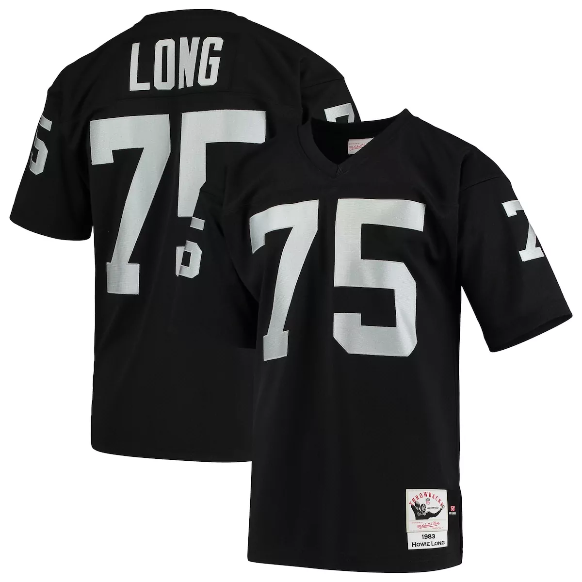 las vegas raiders 1983 howie long black throwback retired player jersey