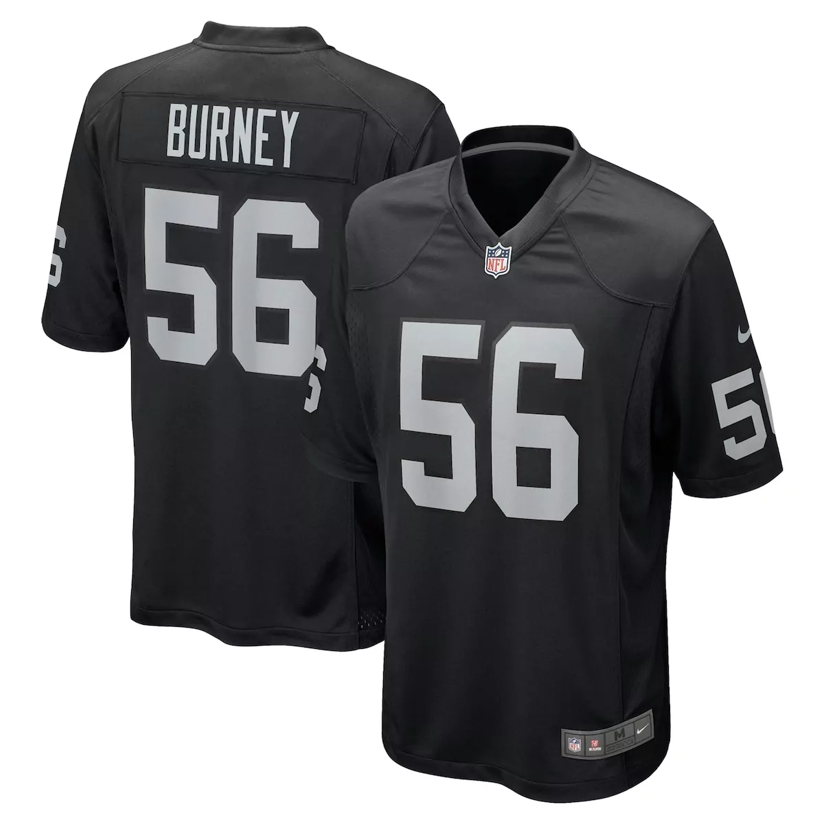 las vegas raiders alex cappa black team game jersey en1