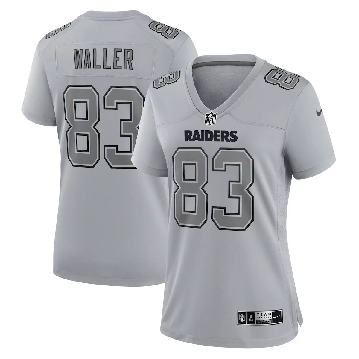 las vegas raiders darren waller gray atmosphere fashion game jersey