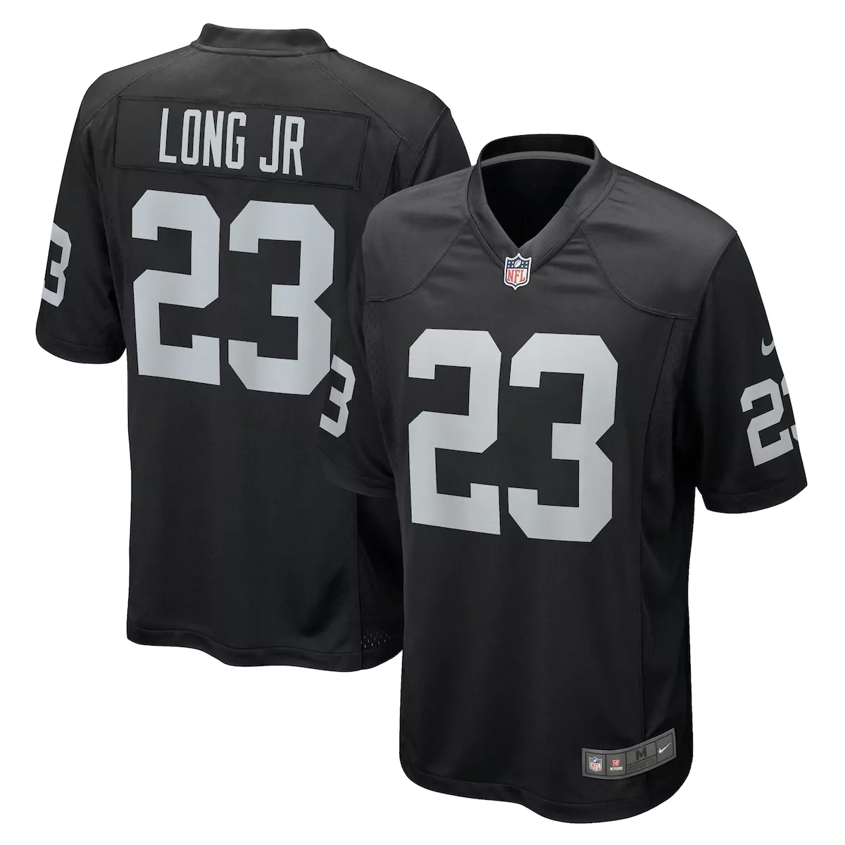 las vegas raiders david long jr black team game jersey pid
