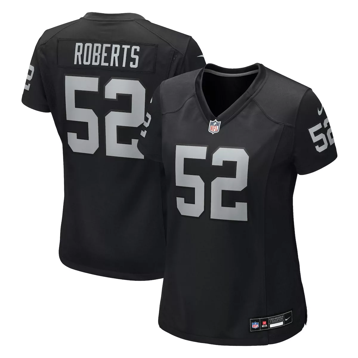 las vegas raiders dylan parham black game player jersey 28w