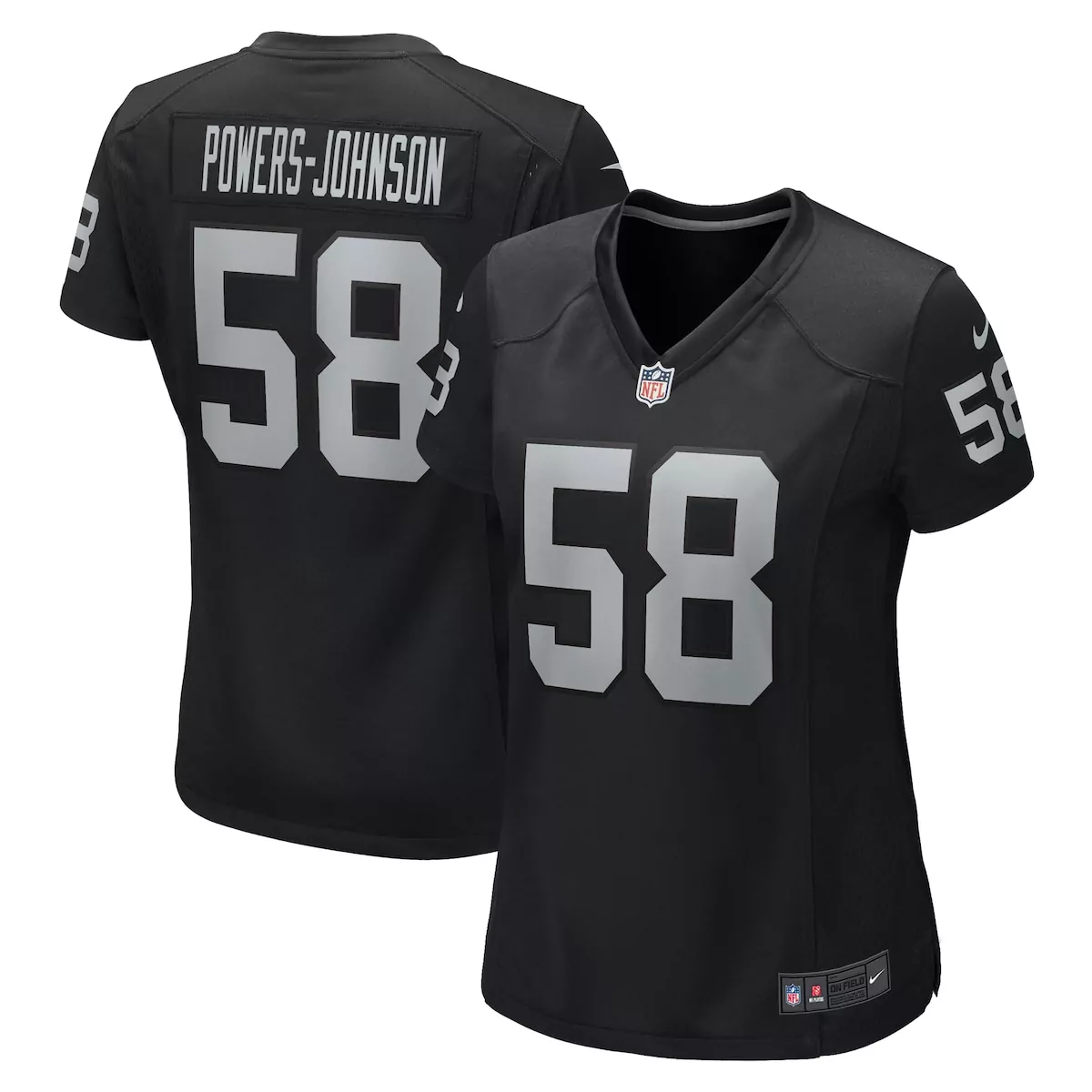 las vegas raiders jack jones black game jersey