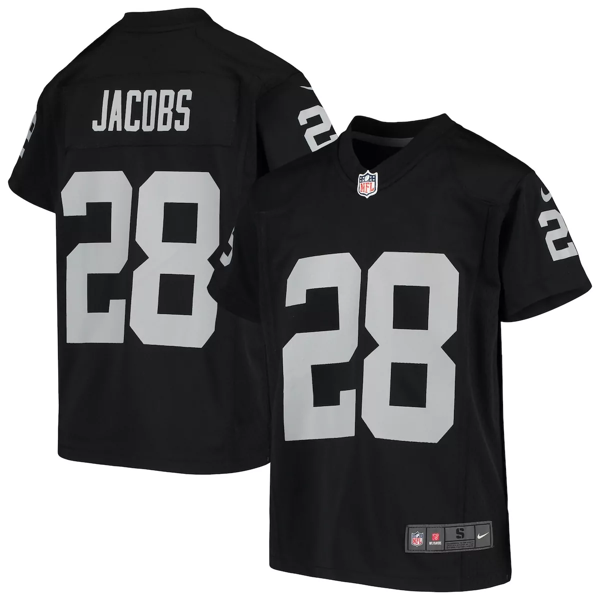 las vegas raiders jordan meredith black game player jersey l3p