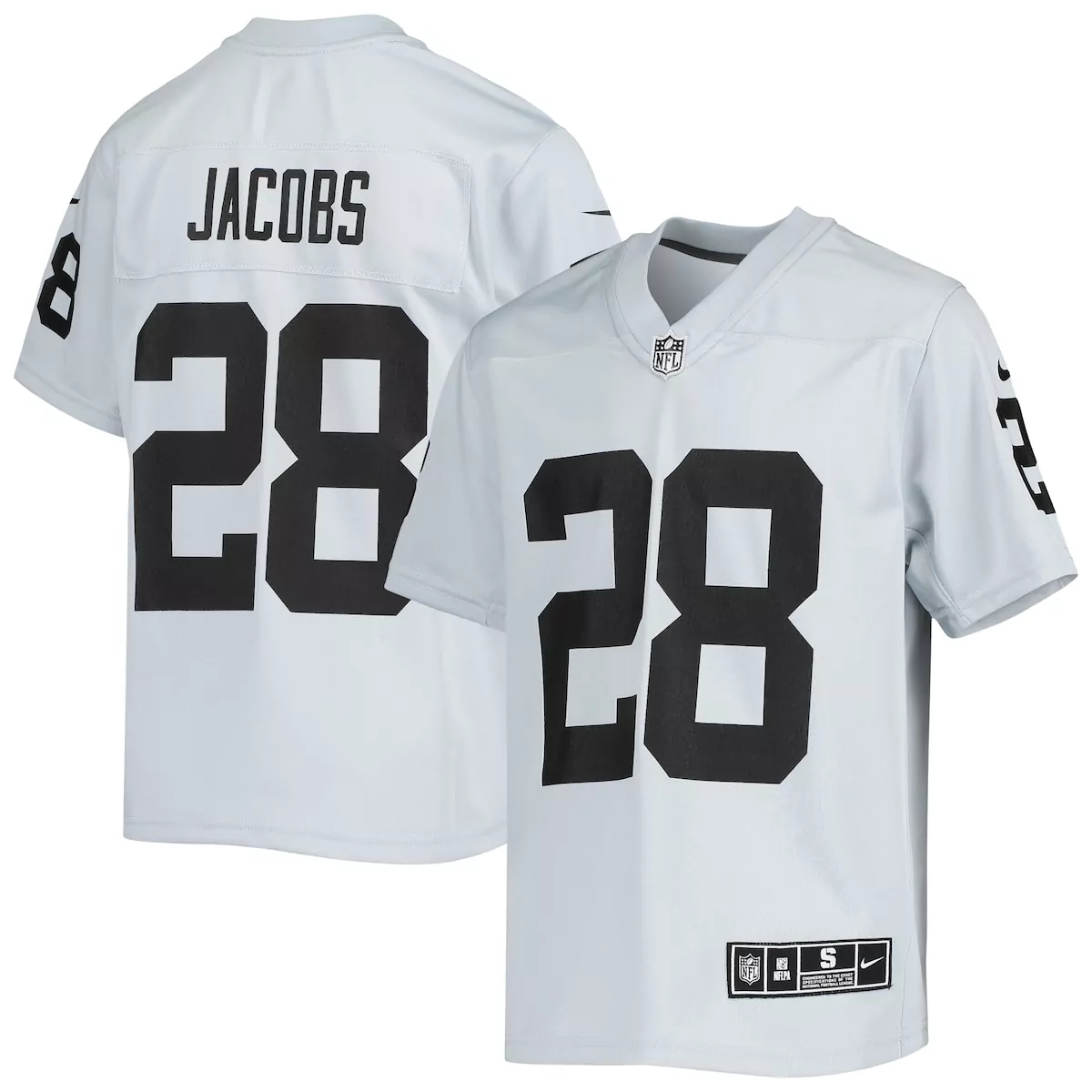 las vegas raiders jordan meredith black game player jersey l3p