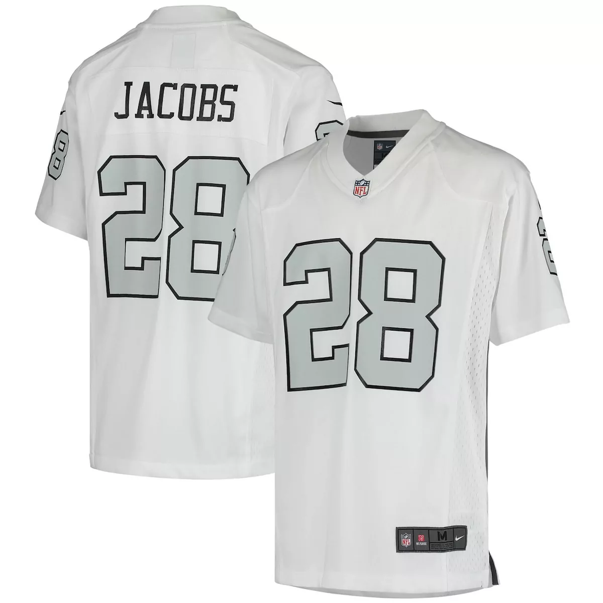 las vegas raiders jordan meredith black game player jersey l3p