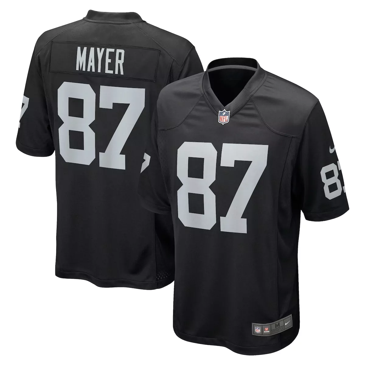 las vegas raiders michael mayer black game jersey ejh