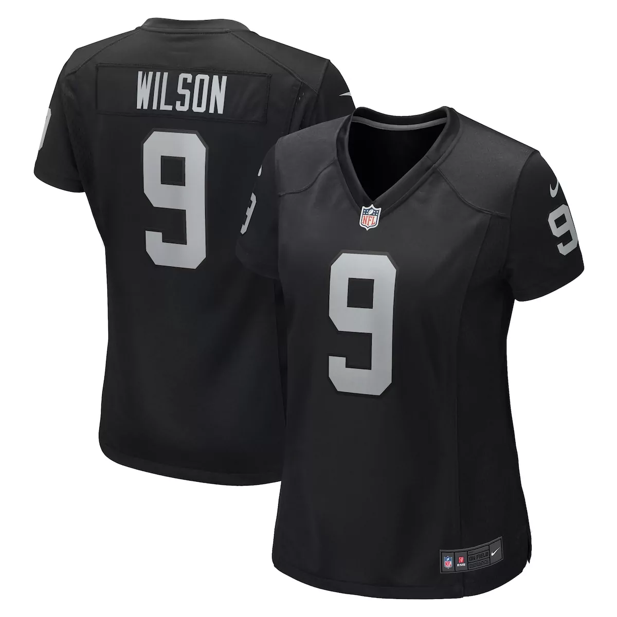 las vegas raiders tyree wilson black game jersey u3h