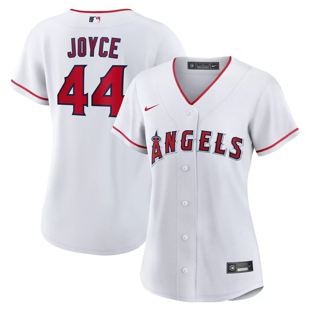 los angeles angels ben joyce white home jersey gpy