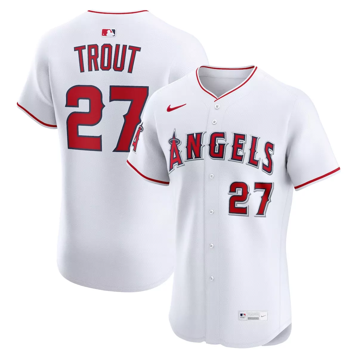 los angeles angels mike trout white home elite player jersey dxu