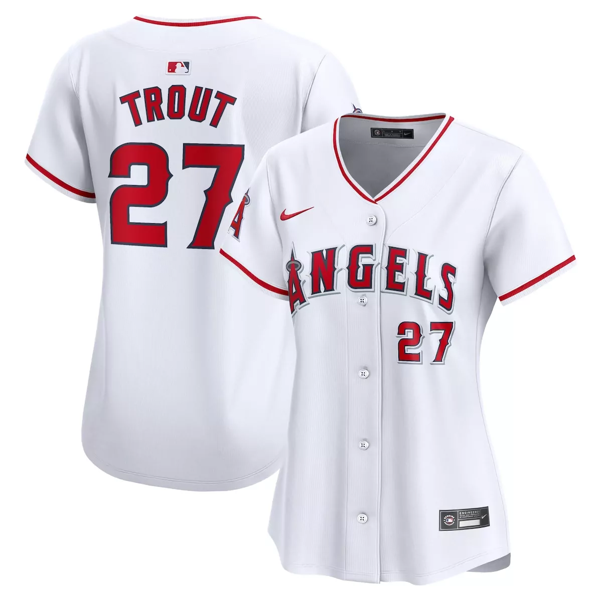 los angeles angels mike trout white home elite player jersey dxu