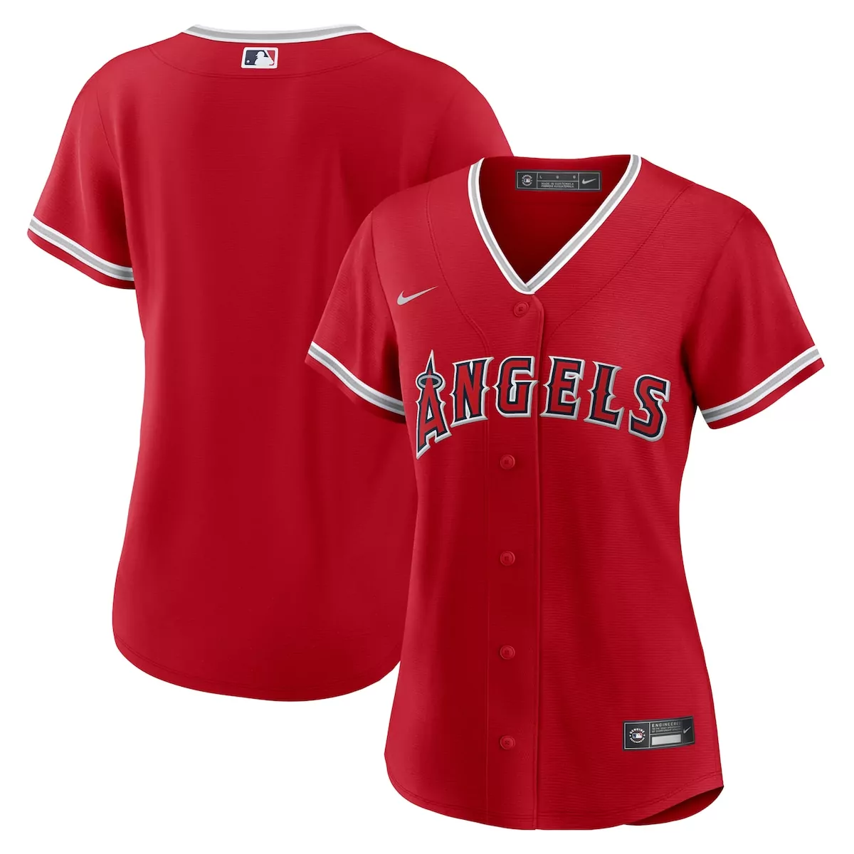 los angeles angels red alternate elite jersey