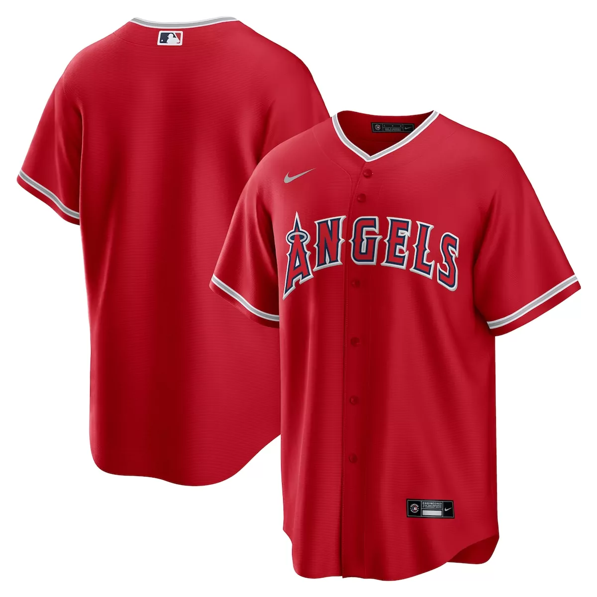 los angeles angels red alternate elite jersey