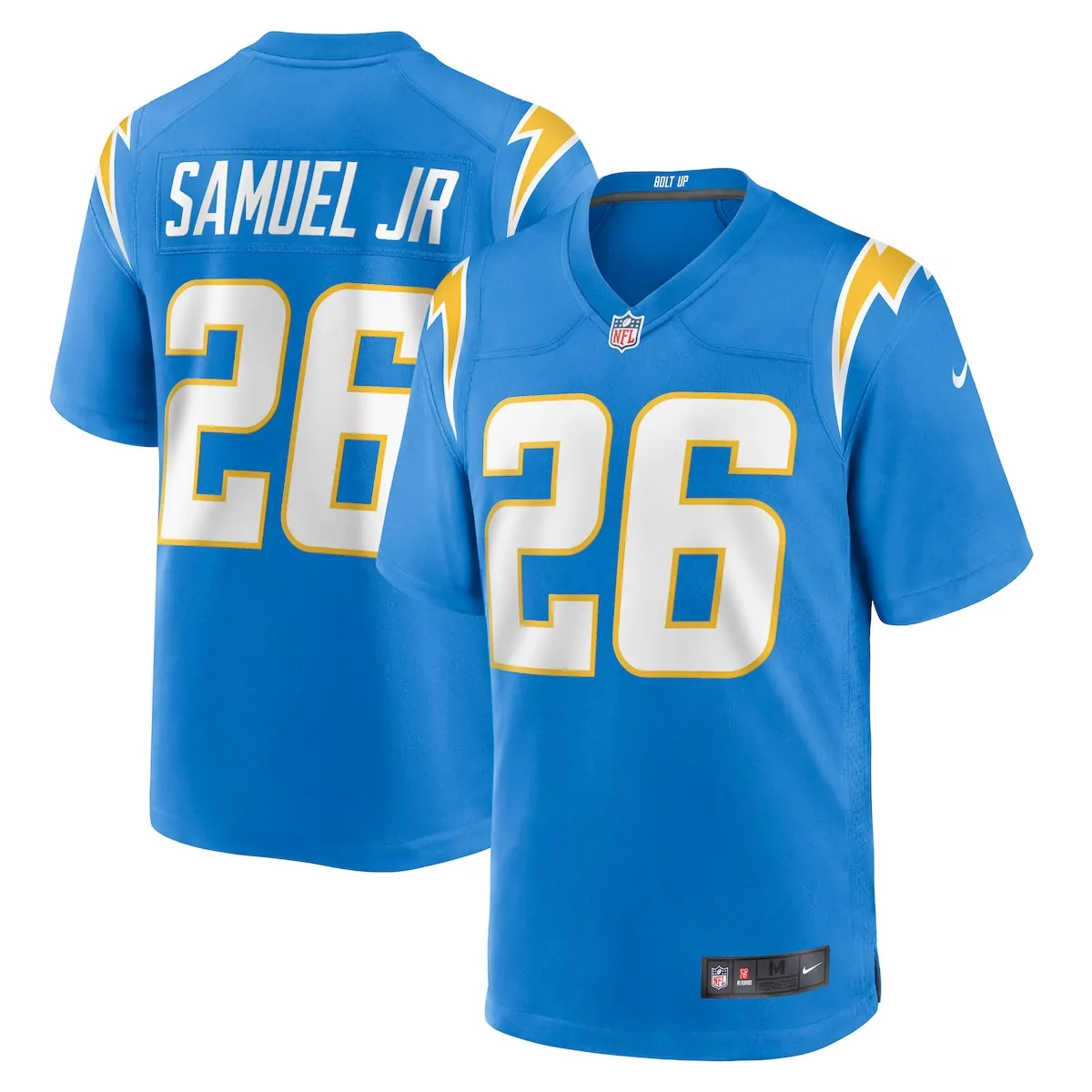 los angeles chargers andre james powder blue team game jersey i61