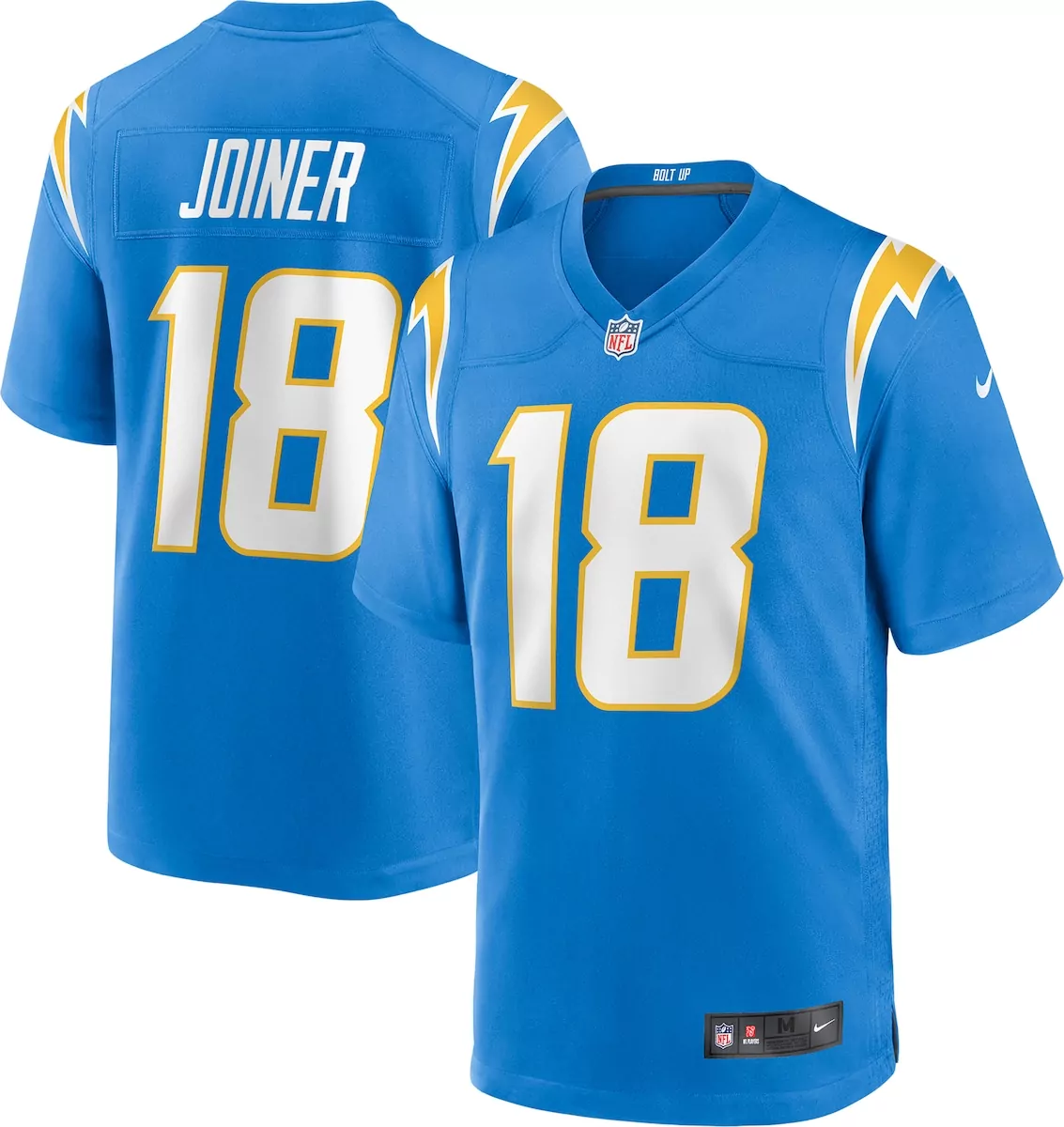 los angeles chargers charlie joiner navy retired player alternate game jersey