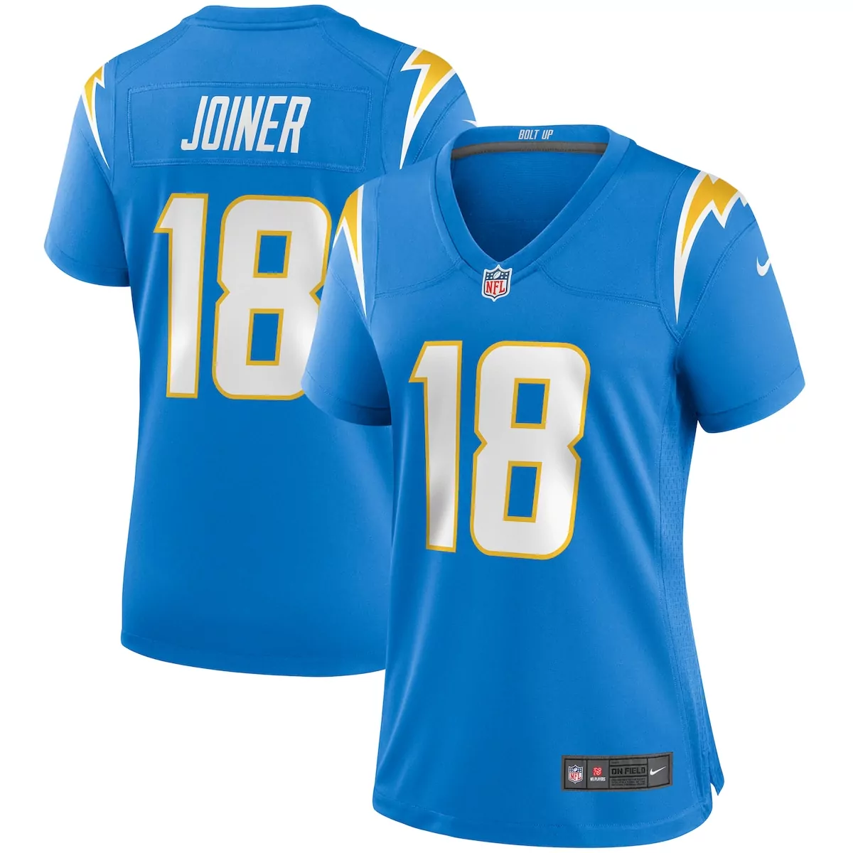 los angeles chargers charlie joiner navy retired player alternate game jersey