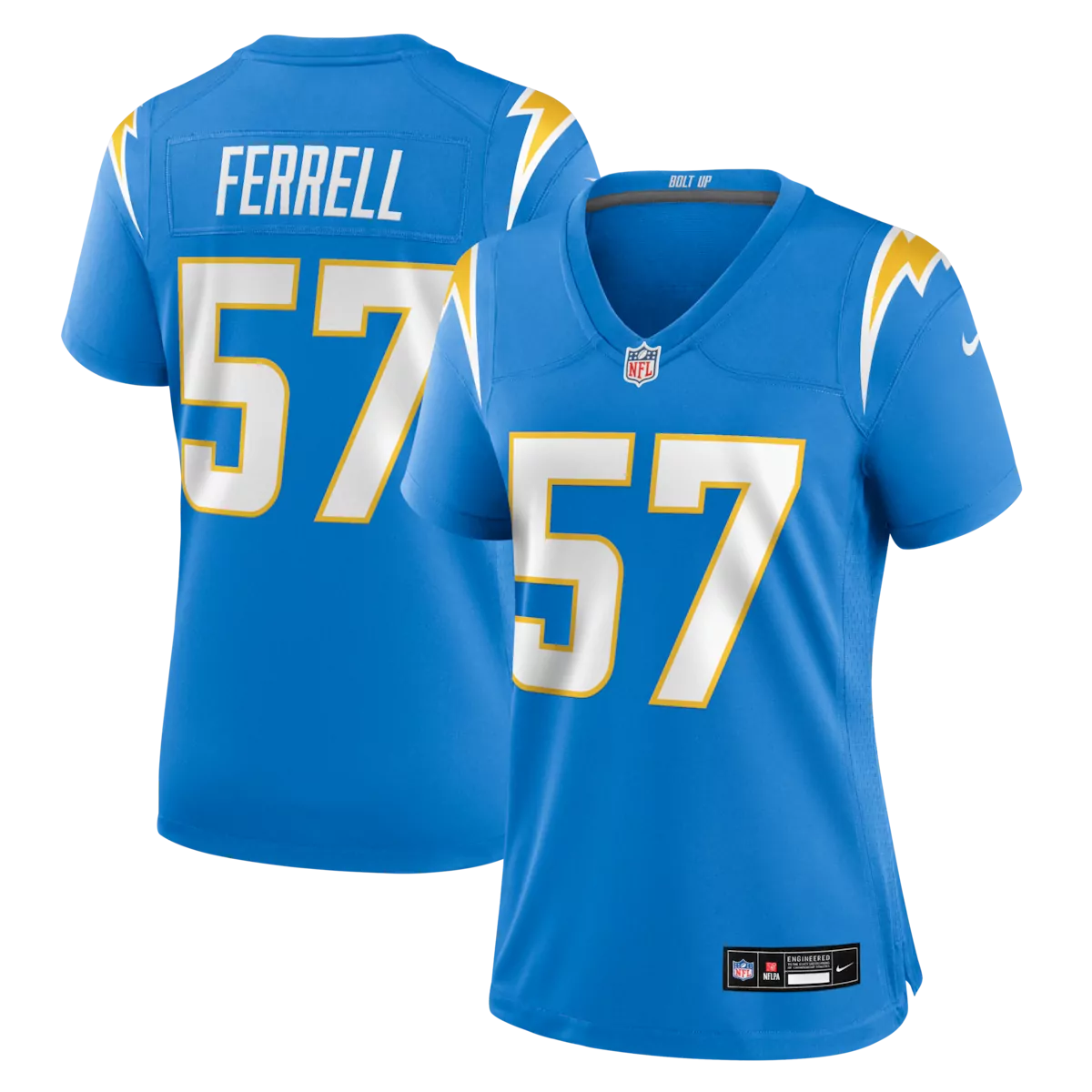 los angeles chargers charlie joiner navy retired player alternate game jersey