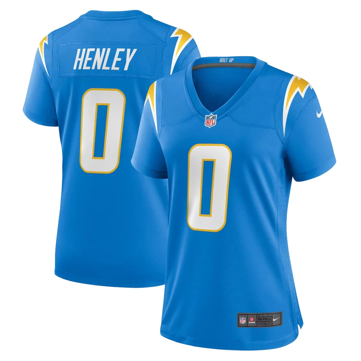 los angeles chargers royal alternate custom game jersey xhu