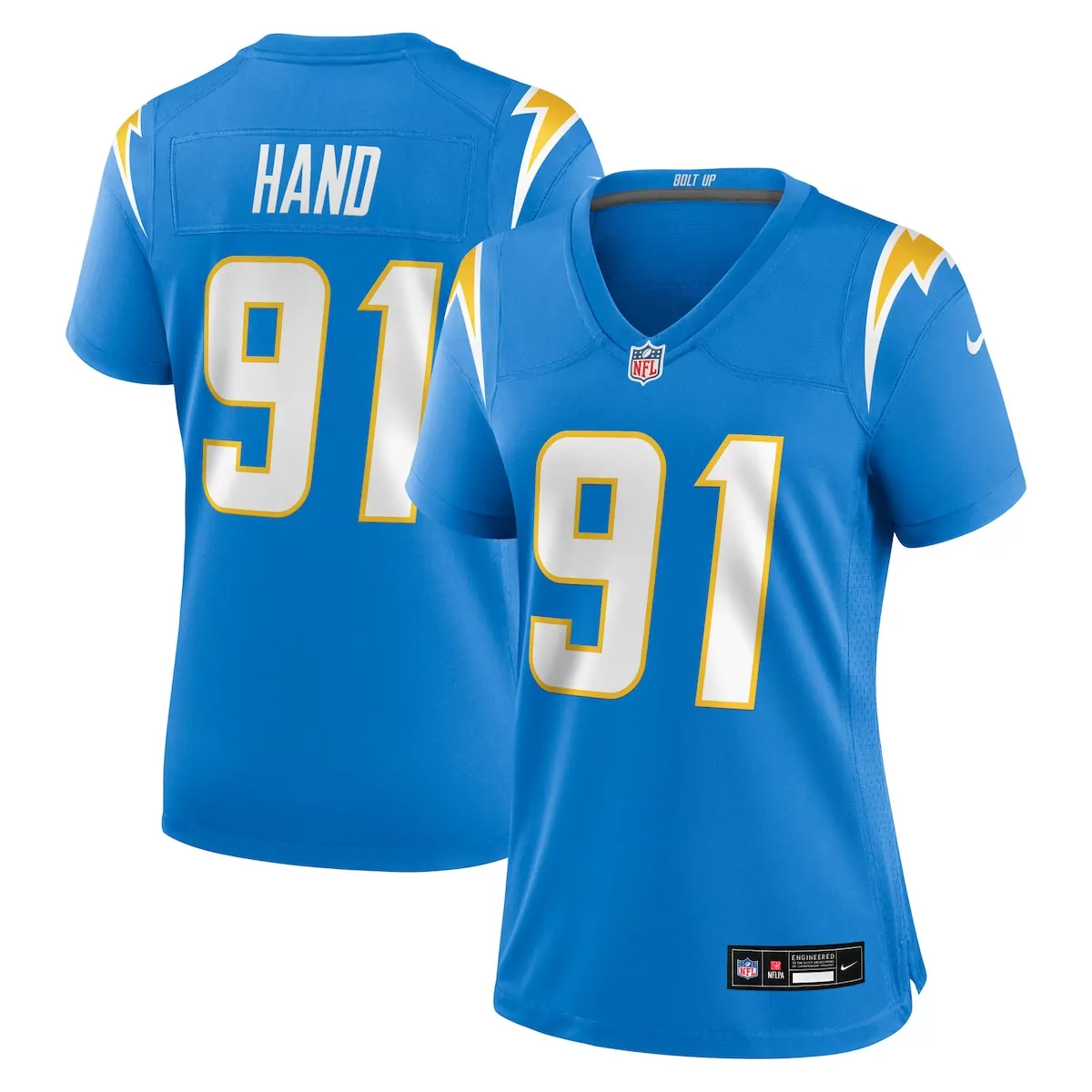 los angeles chargers royal alternate custom game jersey xhu