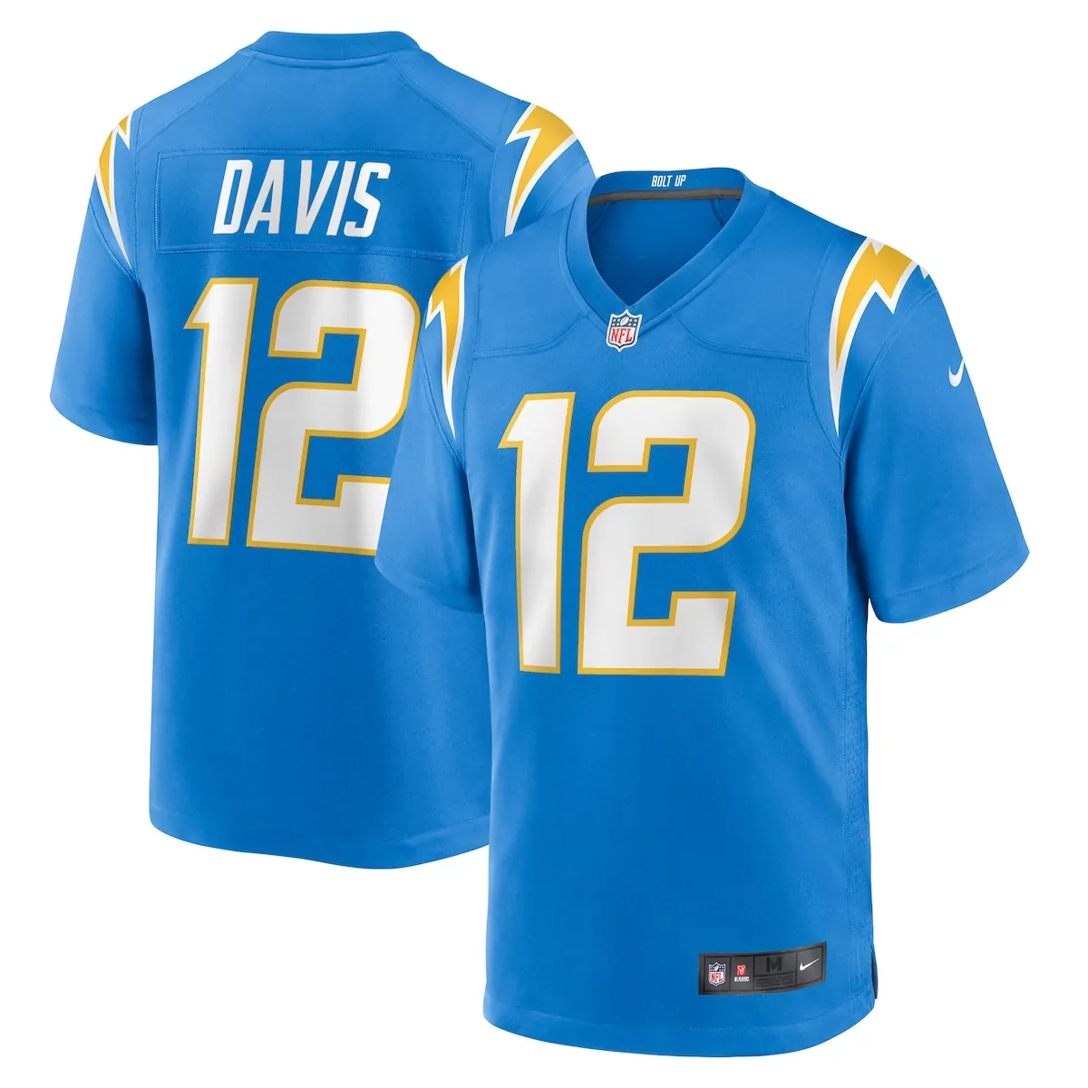 los angeles chargers denzel perryman powder blue game jersey at2