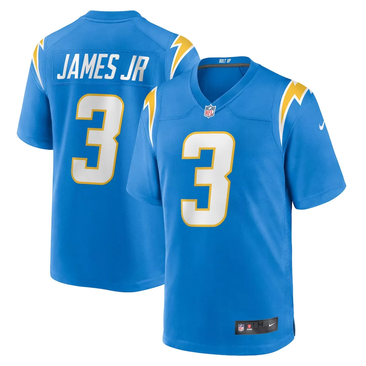 los angeles chargers derwin james jr gold alternate charger power vapor f u s e limited jersey d6o