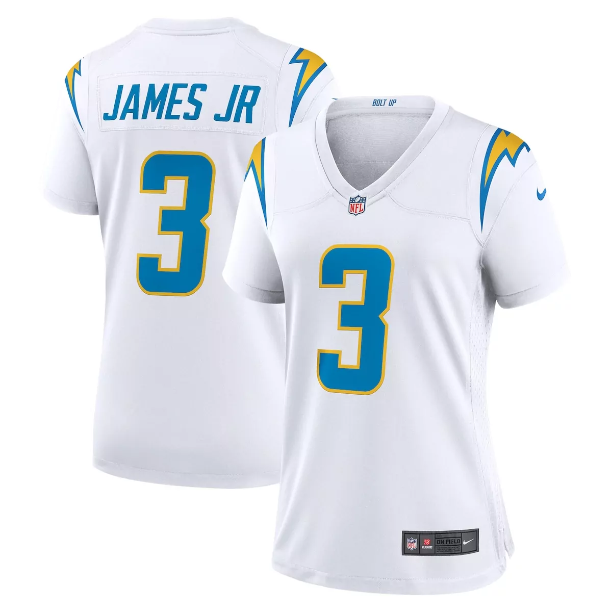 los angeles chargers derwin james jr powder blue game jersey tas