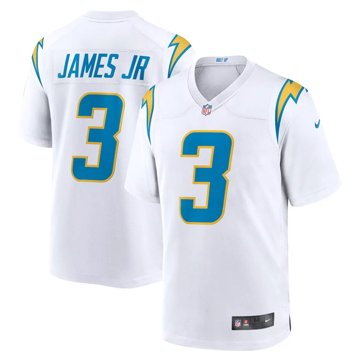 los angeles chargers derwin james jr powder blue game jersey tas